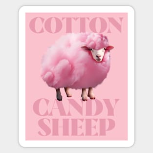 Cotton Candy Sheep Funny Sticker